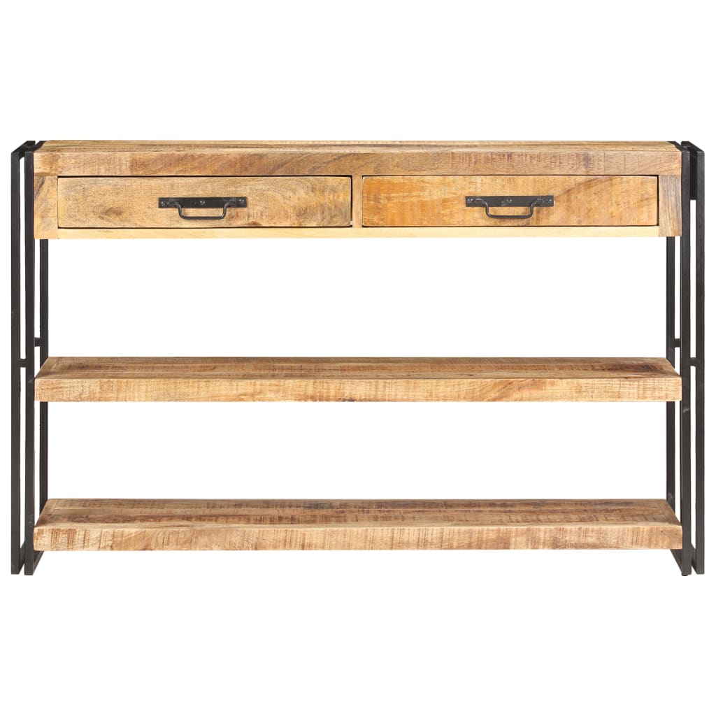 Thumbnail - vidaXL Sideboard 120x30x75 cm Raues Mango-Massivholz