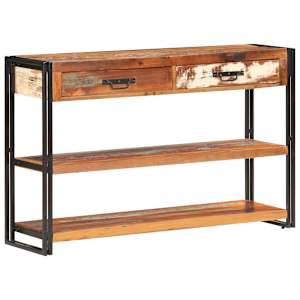 Příborník 120 x 30 x 75 cm masivní recyklované dřevo - obrázek 9