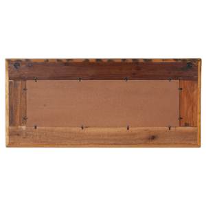 Zrcadlo s reliéfy Buddhy 110x50 cm masivní recyklované dřevo - obrázek 3