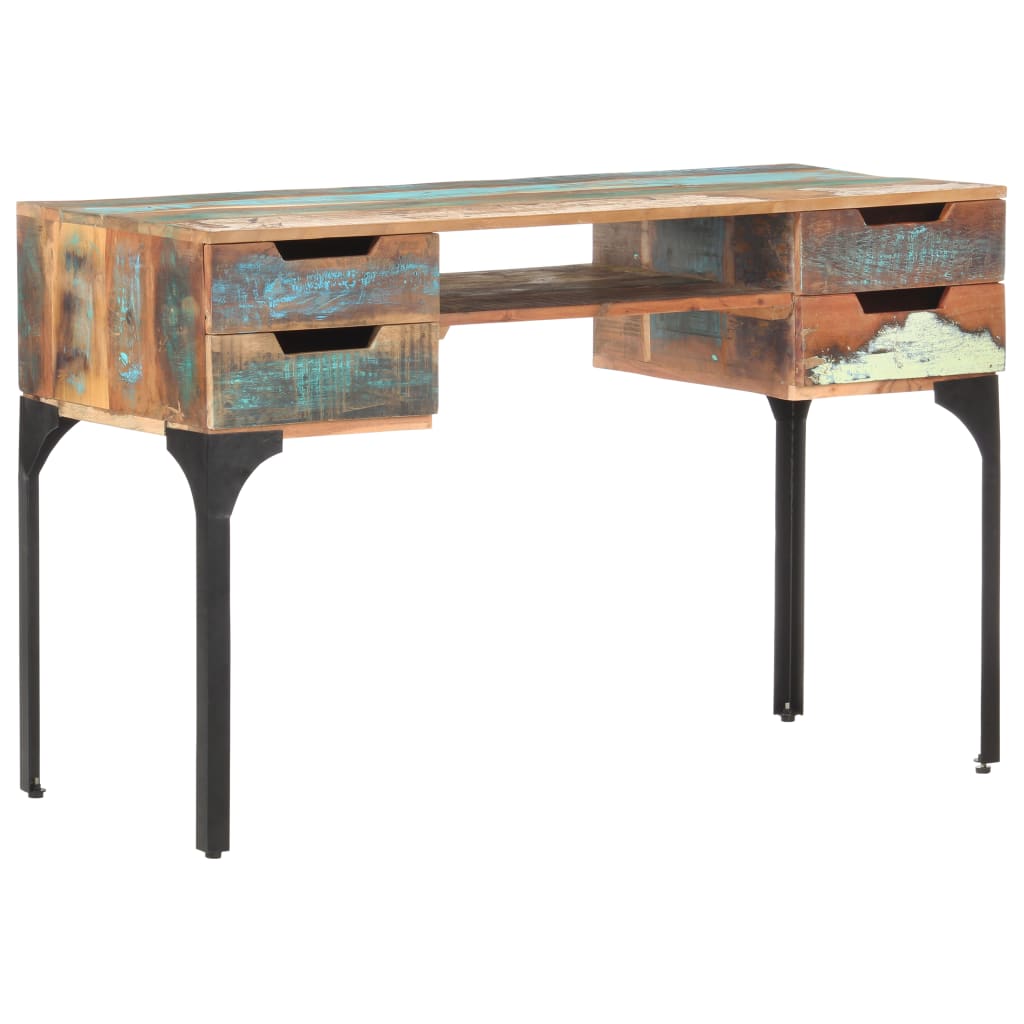 Schreibtisch 118x48x75 cm Recyceltes Massivholz kaufen