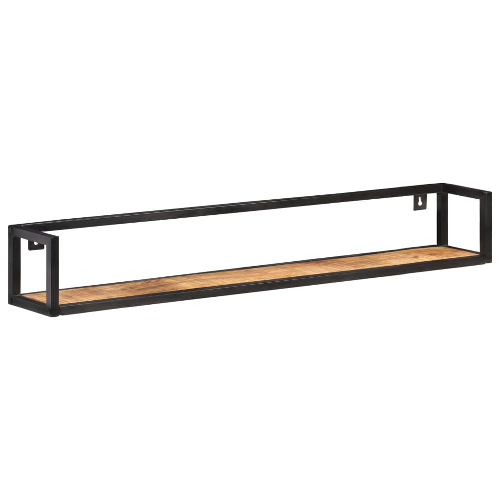 vidaXL Seinähyllyt 2 kpl 120 cm karkea mangopuu