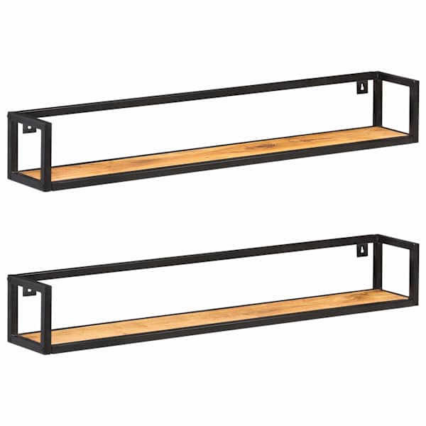 vidaXL seinariiulid 2 tk 120 cm toekas akaatsiapuit
