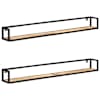 vidaXL seinariiulid 2 tk 160 cm toekas mangopuit