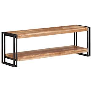 TV stolek 120 x 30 x 40 cm masivní akáciové dřevo - obrázek 1