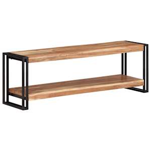 TV stolek 120 x 30 x 40 cm masivní akáciové dřevo - obrázek 6