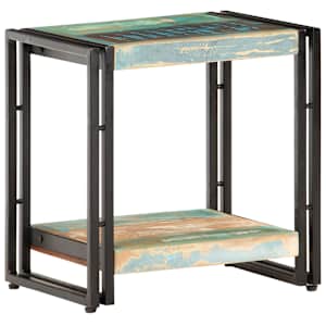 Odkládací stolek 40 x 30 x 40 cm masivní recyklované dřevo - obrázek 6