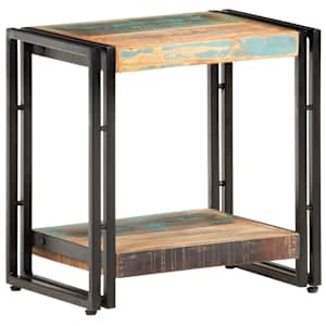 Odkládací stolek 40 x 30 x 40 cm masivní recyklované dřevo - obrázek 9