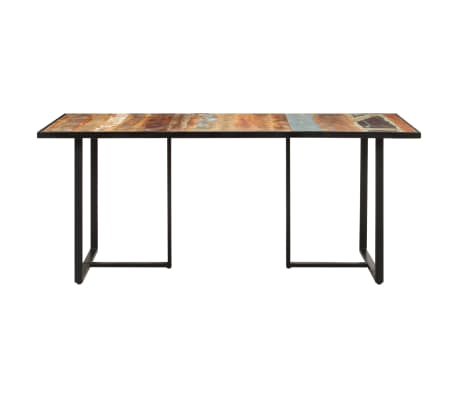 vidaXL Table de salle &agrave; manger 180 cm Bois de r&eacute;cup&eacute;ration massif