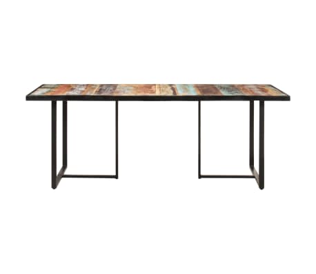 vidaXL Eettafel 200 cm massief gerecycled hout