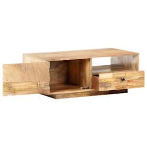 Konferenční stolek 90 x 50 x 35 cm masivní mangovníkové dřevo - obrázek 2