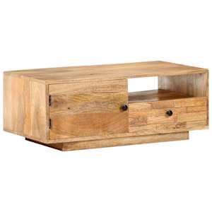 Konferenční stolek 90 x 50 x 35 cm masivní mangovníkové dřevo - obrázek 9