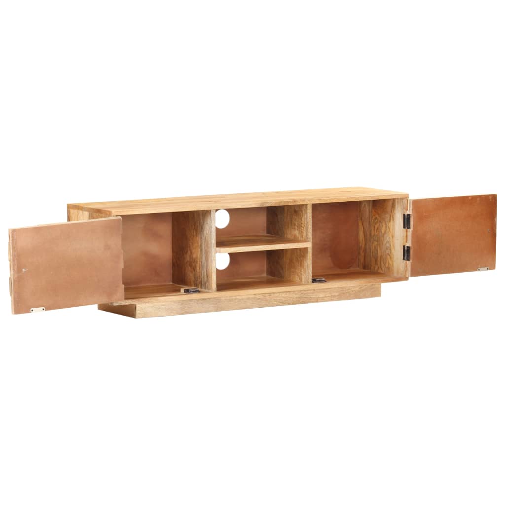 Szafka pod TV, 116x30x35 cm, lite drewno mango