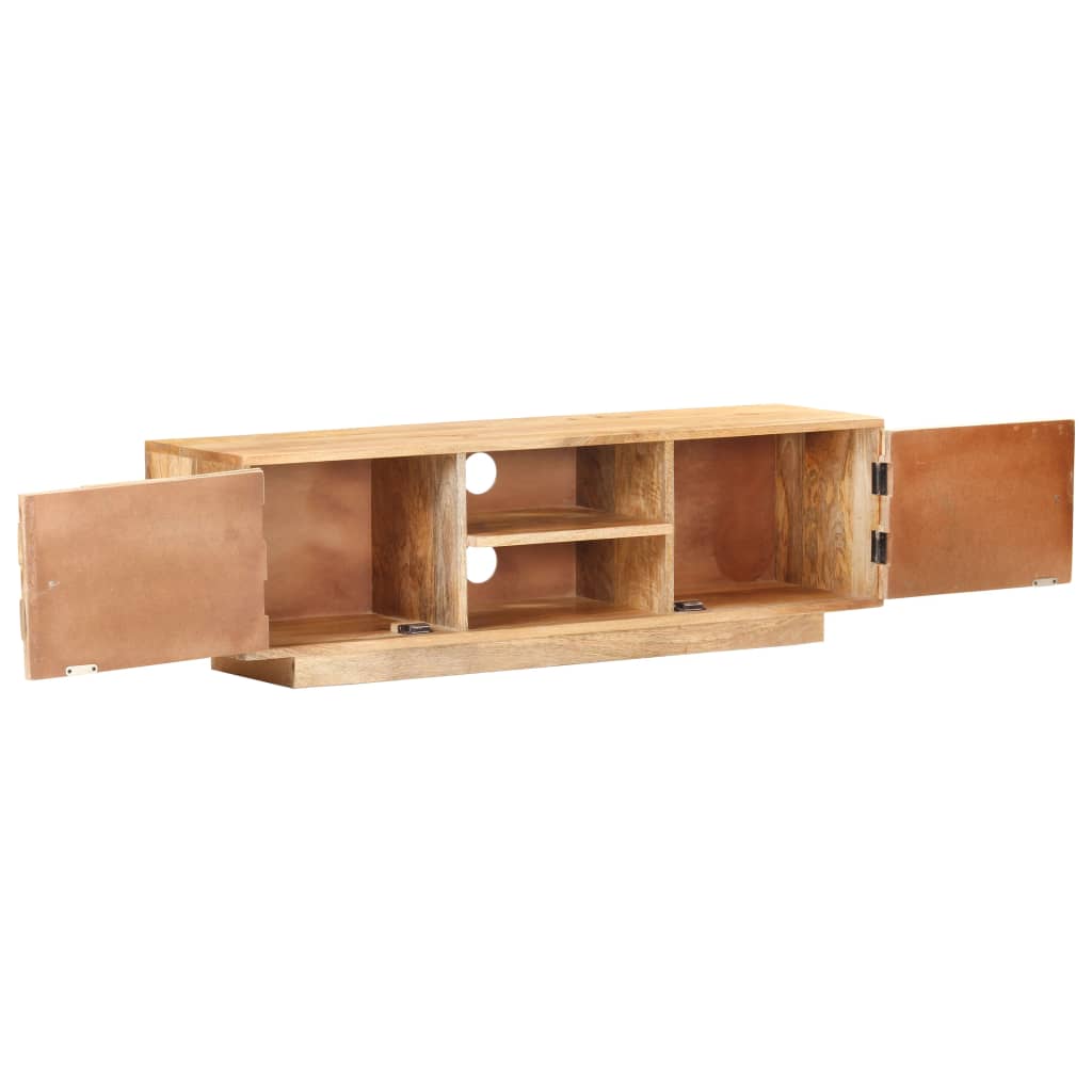 vidaXL Tv-meubel 116x30x35 cm massief mangohout afbeelding