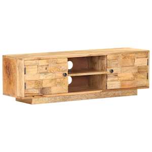 TV stolek 116 x 30 x 35 cm masivní mangovníkové dřevo - obrázek 11