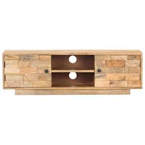 TV stolek 116 x 30 x 35 cm masivní mangovníkové dřevo - obrázek 3