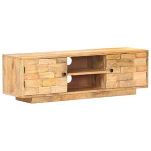 TV stolek 116 x 30 x 35 cm masivní mangovníkové dřevo - obrázek 10