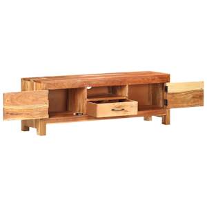 TV stolek 116 x 30 x 40 cm masivní akáciové dřevo - obrázek 2