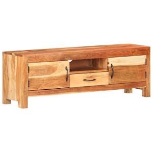 TV stolek 116 x 30 x 40 cm masivní akáciové dřevo - obrázek 12
