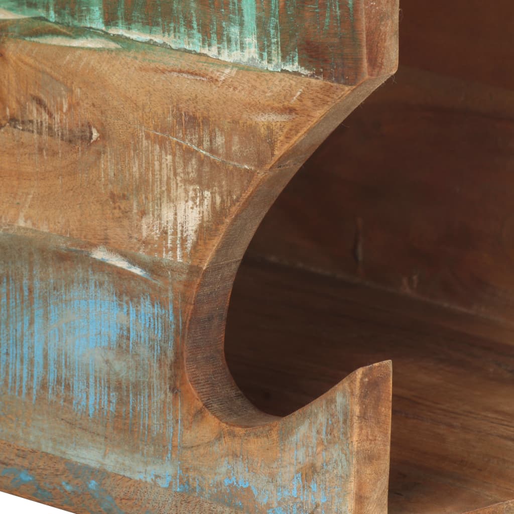 Nástěnný držák na kolo 35x25x25 cm masivní recyklované dřevo