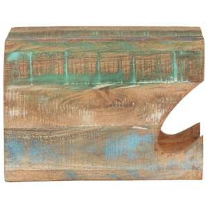 Nástěnný držák na kolo 35x25x25 cm masivní recyklované dřevo - obrázek 3
