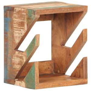 Nástěnný držák na skateboard 25 x 20 x 30 cm recyklované dřevo - obrázek 9