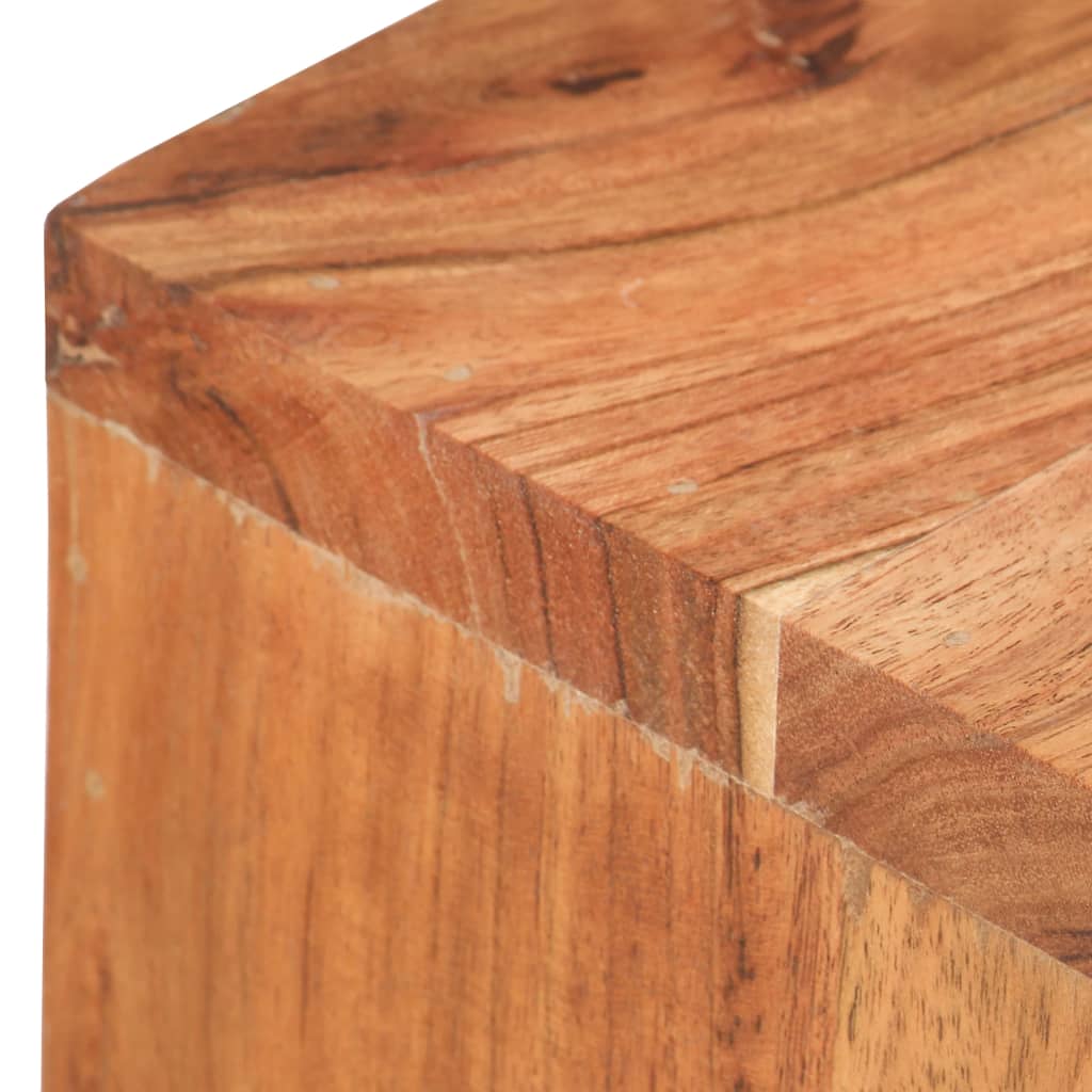  Nástenný držiak na skateboard 25x20x30 cm masívne akáciové drevo