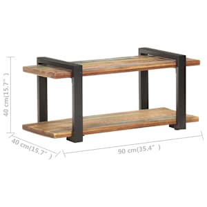 TV stolek 90 x 40 x 40 cm masivní recyklované dřevo - obrázek 6