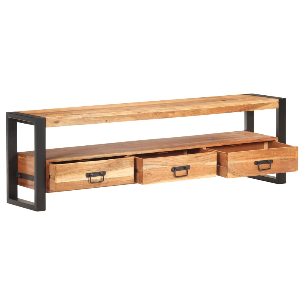 vidaXL TV Cabinet 150x30x45 cm Solid Acacia Wood