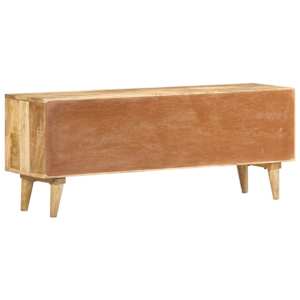TV stolek černý 120 x 30 x 45 cm masivní mangovníkové dřevo - obrázek 5