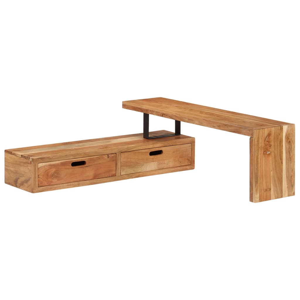 vidaXL TV Stand Solid Acacia Wood