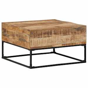 Klubska mizica 68x68x41 cm robusten mangov les