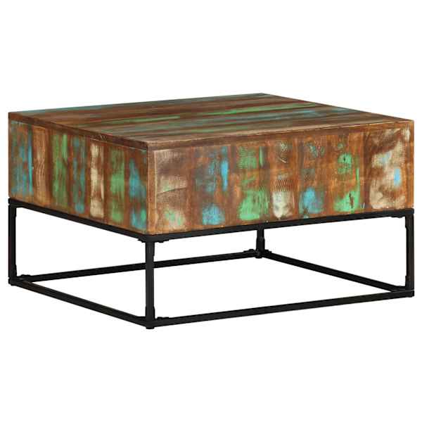 vidaXL kohvilaud, 68x68x41 cm, taaskasutatud t&auml;ispuit