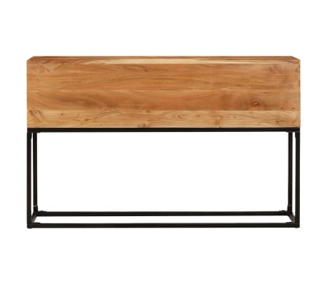 vidaXL Console Table 120x30x75 cm Solid Acacia Wood