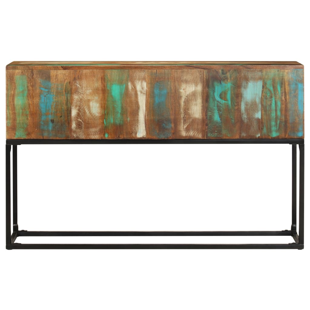 vidaXL Wandtafel 120x30x75 cm massief gerecycled hout afbeelding
