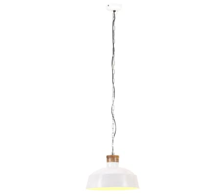 vidaXL Industrial Hanging Lamp 42 cm White E27