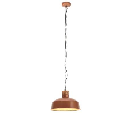 vidaXL griestu lampa, industriāls dizains, vara krāsā, 58 cm, E27