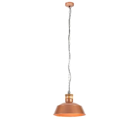 vidaXL griestu lampa, industriāls dizains, vara krāsā, 42 cm, E27