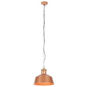 vidaXL griestu lampa, industriāls dizains, vara krāsā, 32 cm, E27