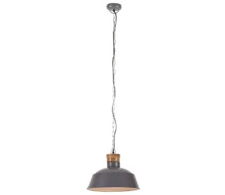 vidaXL Industrial Hanging Lamp 42 cm Grey E27