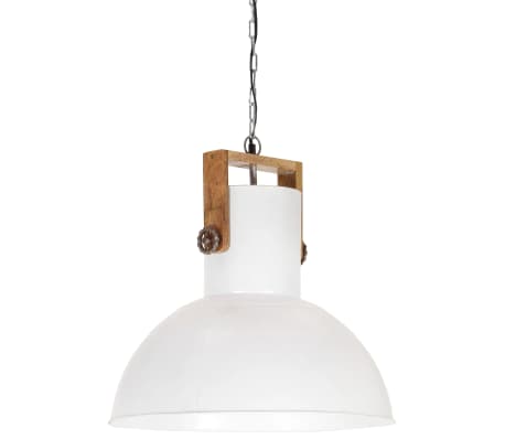 vidaXL griestu lampa, industriāls dizains, balta, 25 W, 52 cm, E27