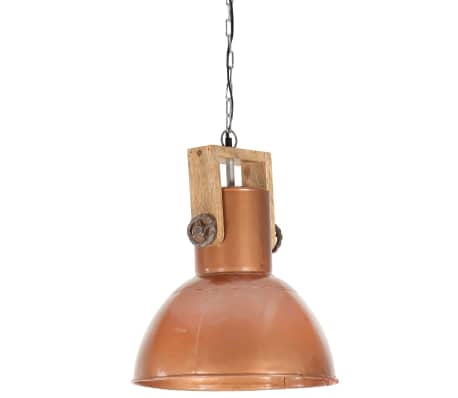 vidaXL Industrialna lampa wisząca 25 W, miedziana, okrągła, 42 cm, E27