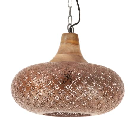 vidaXL Pakabinamas &scaron;viestuvas, vario, geležis ir mediena, 40cm, E27