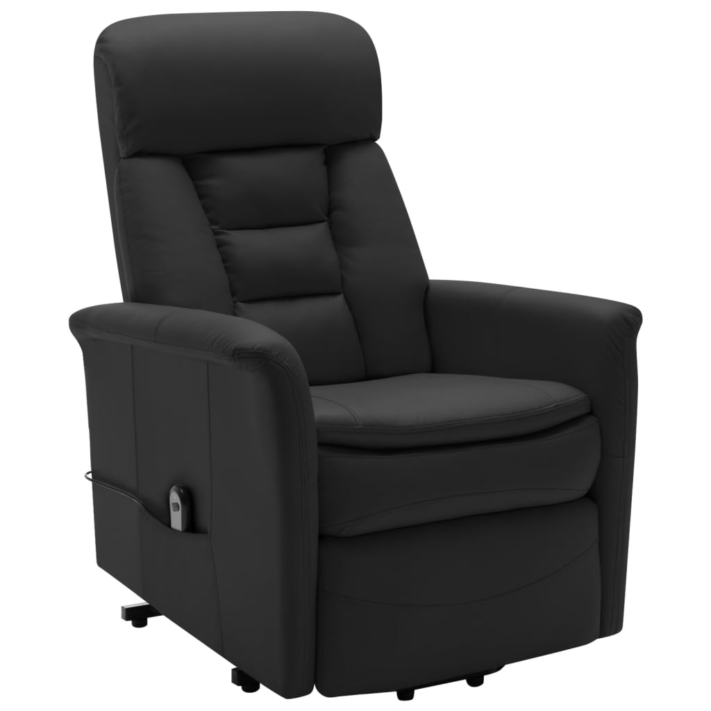 vidaXL Fauteuil Noir Similicuir