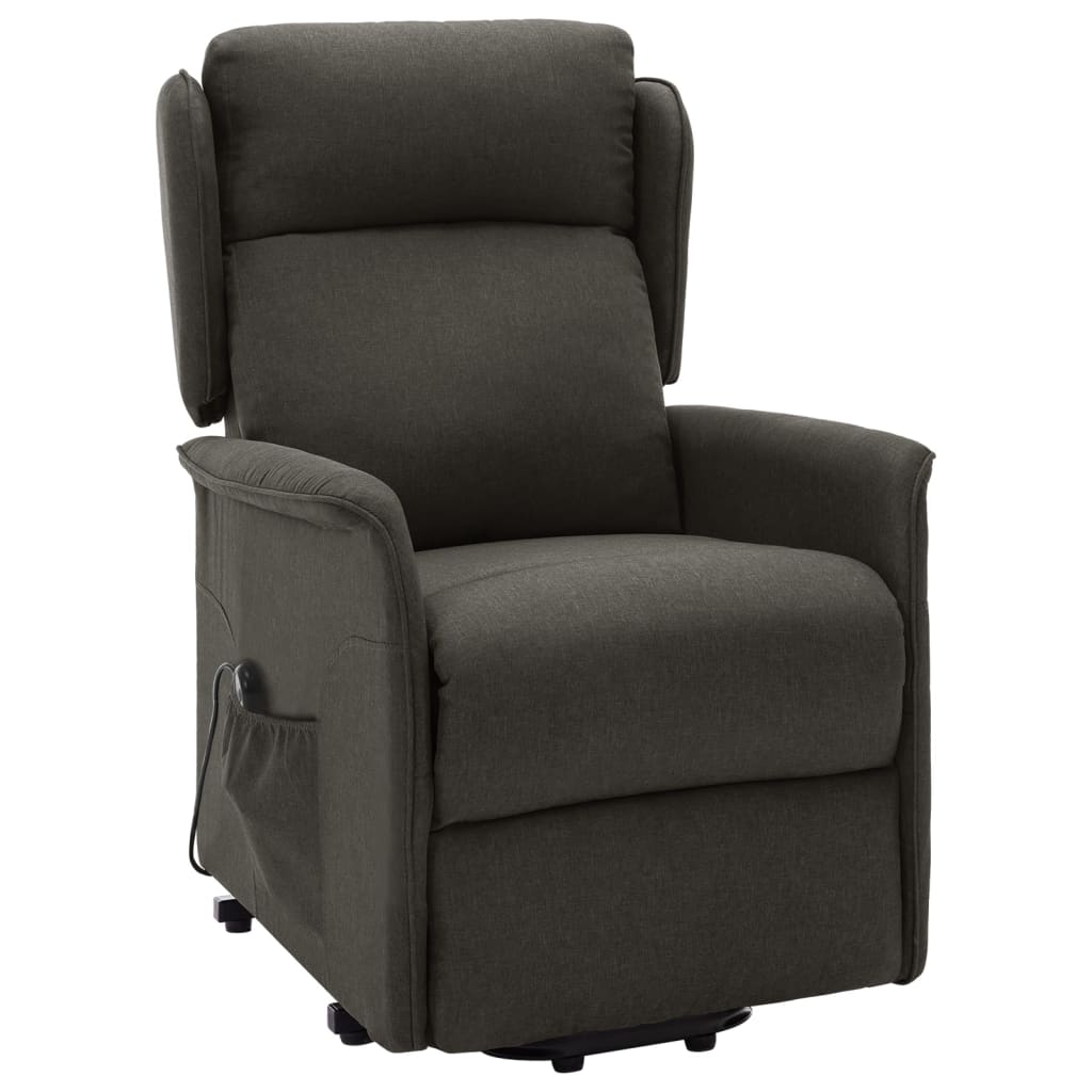 vidaXL Fauteuil Taupe Tissu