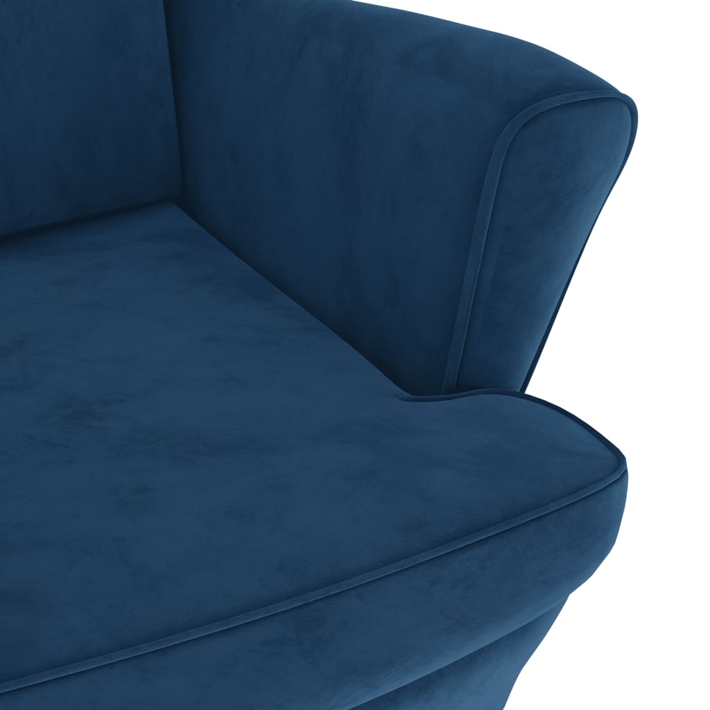 Armchair Wingback Sofa Chair Living Room Upholstered Side Chair Velvet vidaXL - Picture 22 of 63