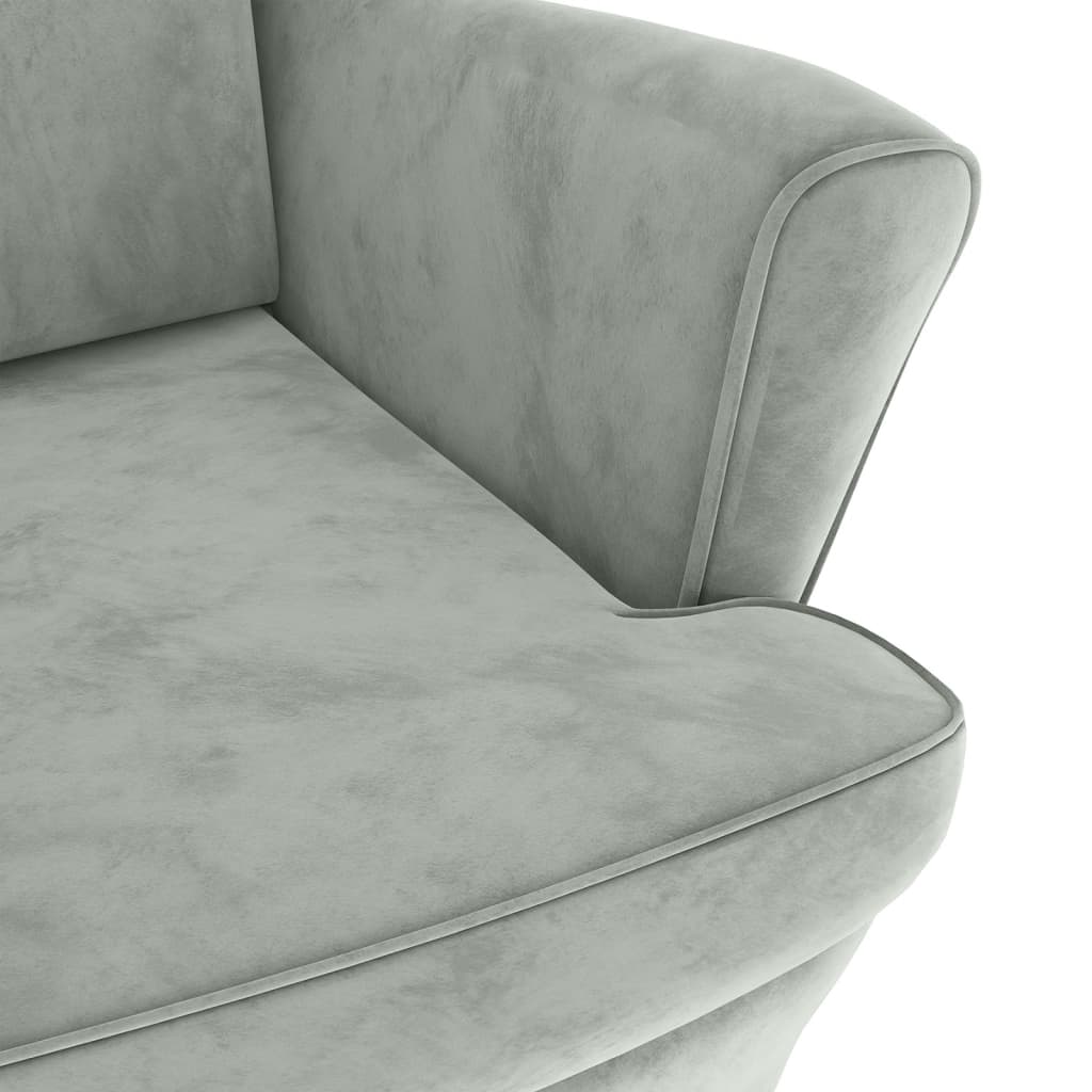 Armchair Wingback Sofa Chair Living Room Upholstered Side Chair Velvet vidaXL - Picture 50 of 63
