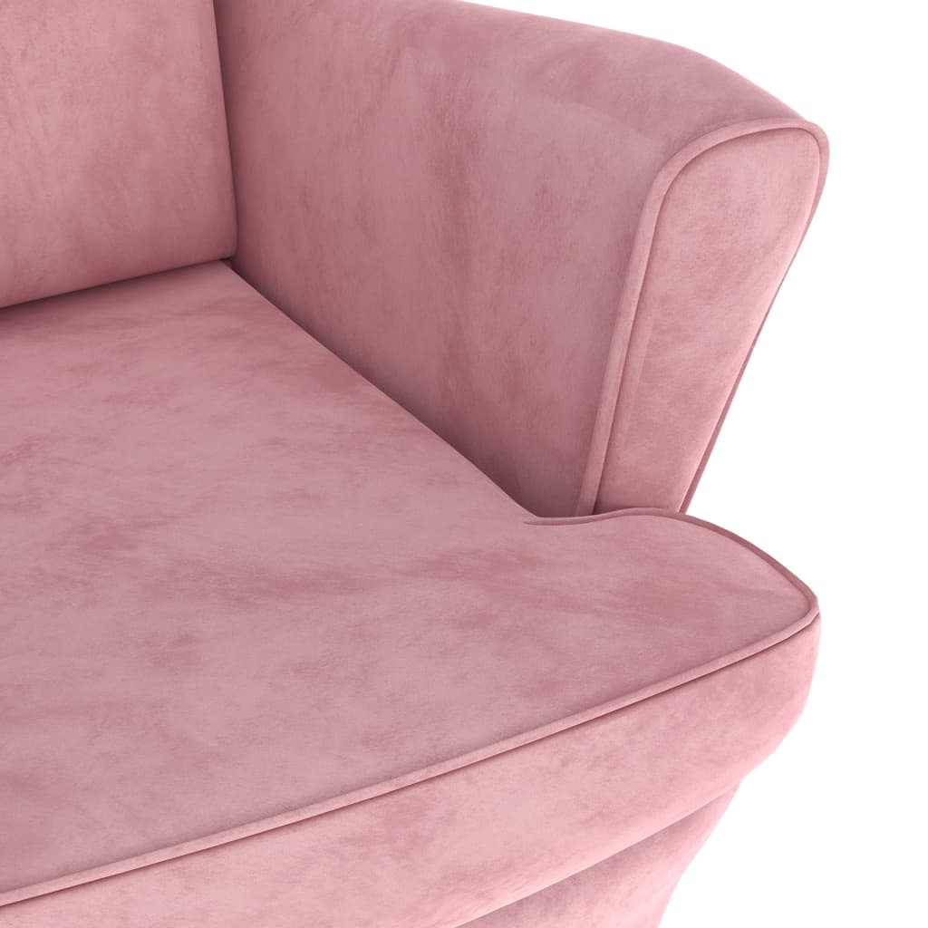 Armchair Wingback Sofa Chair Living Room Upholstered Side Chair Velvet vidaXL - Picture 63 of 63