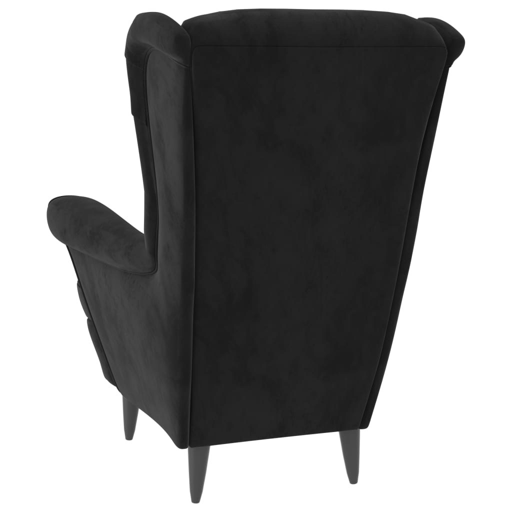 Armchair Wingback Sofa Chair Living Room Upholstered Side Chair Velvet vidaXL - Picture 14 of 63