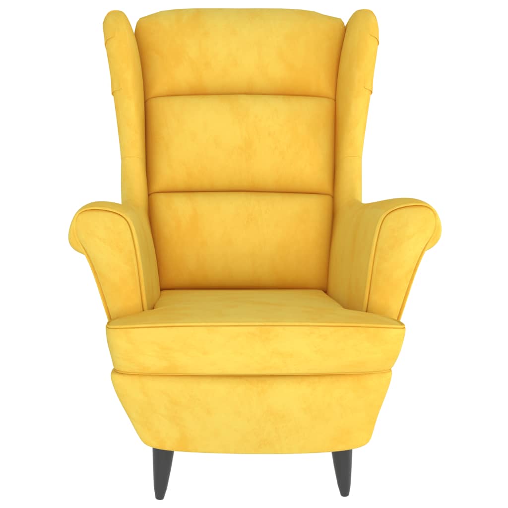 

vidaXL Fauteuil fluweel mosterdgeel