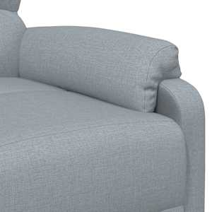 Polohovací křeslo světle šedé textil - obrázek 7